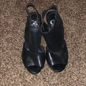 Black Giani Bini block heels